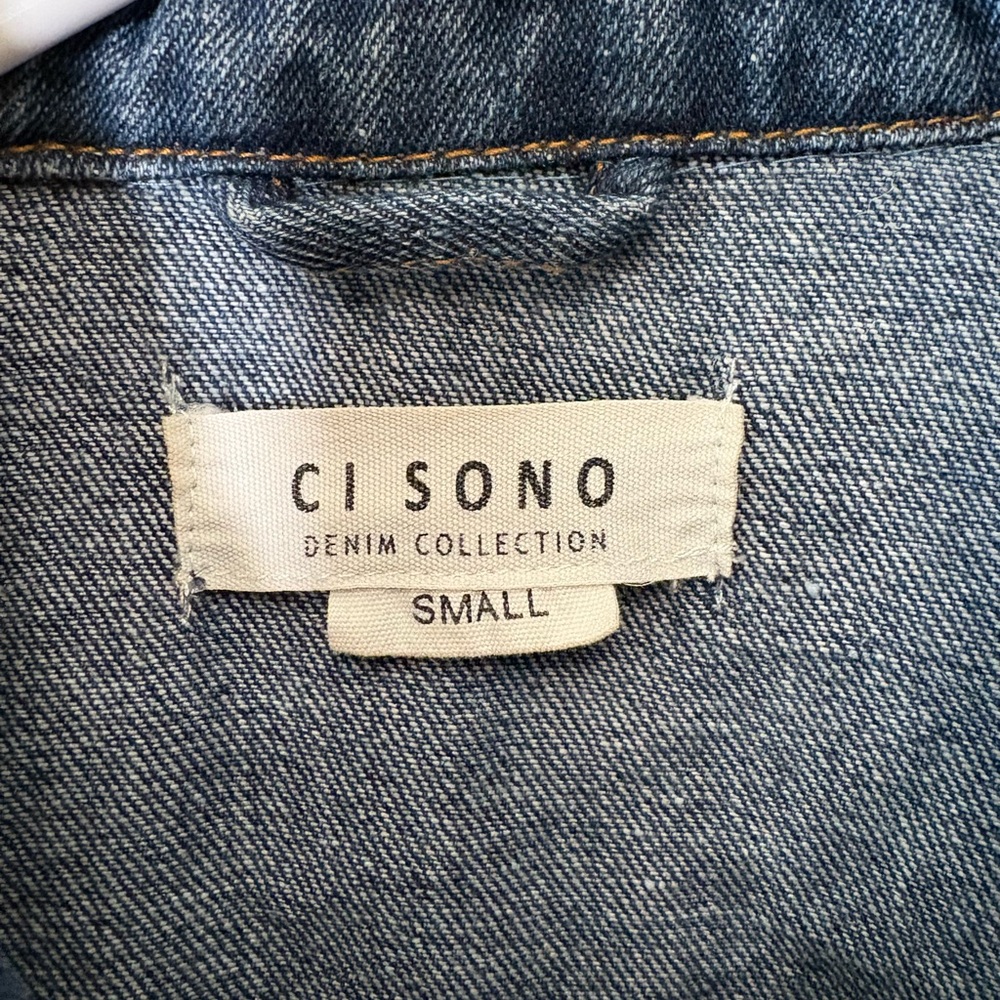 Ci Sono Women's Blue Denim Jacket,Size S - Picture 2 of 12